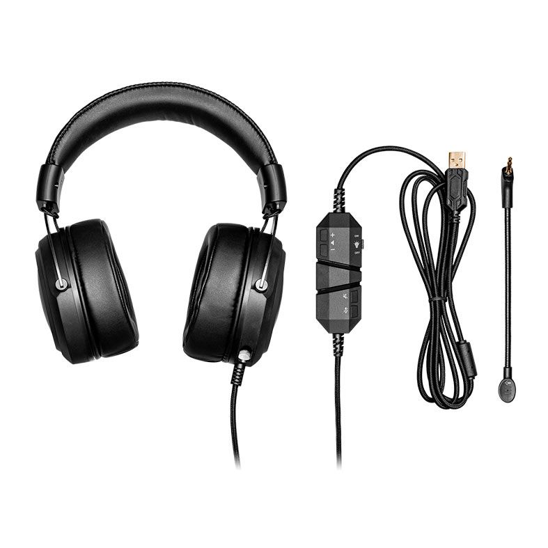 Headset Gamer Cooler Master CH331, RGB, Virtual 7.1 Surround, Drivers 50mm, Preto, CH-331