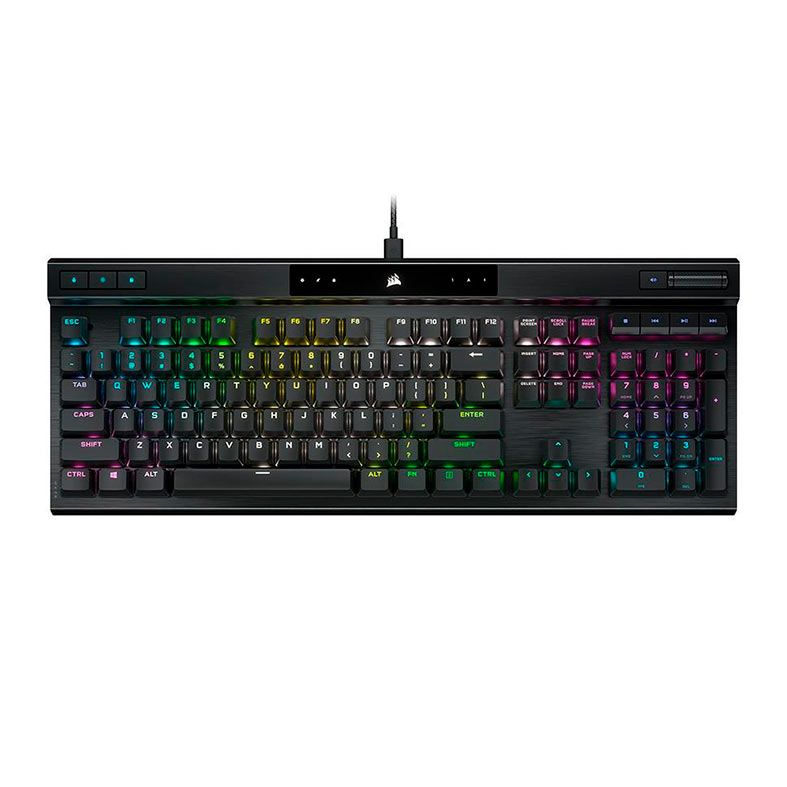 Teclado Mecanico Corsair K70 RGB Pro, Switch Cherry MX Speed Marrom, Preto, CH-9109412-NA