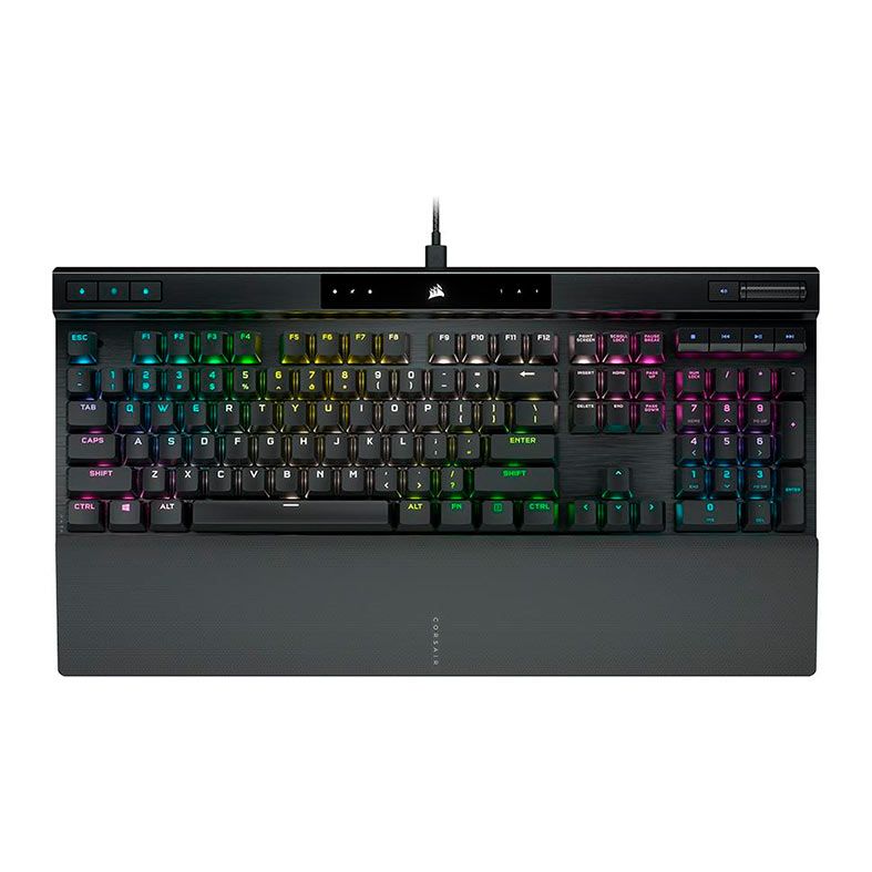 Teclado Mecanico Corsair K70 RGB Pro, Switch Cherry MX Speed Marrom, Preto, CH-9109412-NA