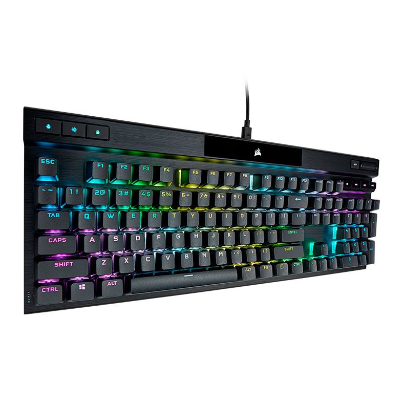 Teclado Optico-Mecanico Corsair K70 PRO RGB, Switch Corsair OPX, Preto, CH-910941A-NA