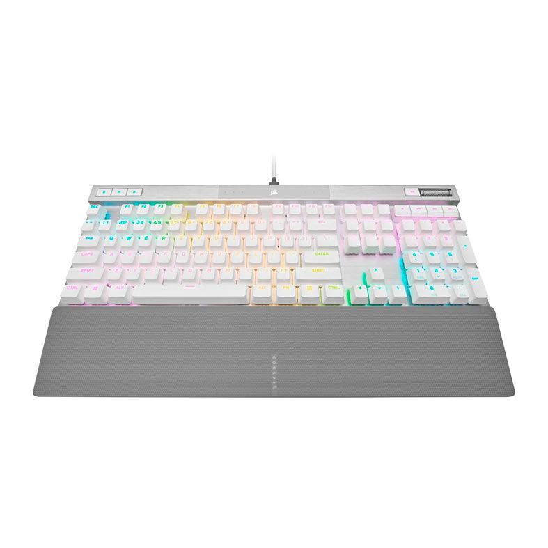 Teclado Mecanico Corsair K70 Pro, RGB, Switch Corsair OPX, USB, Branco, CH-910951A-NA