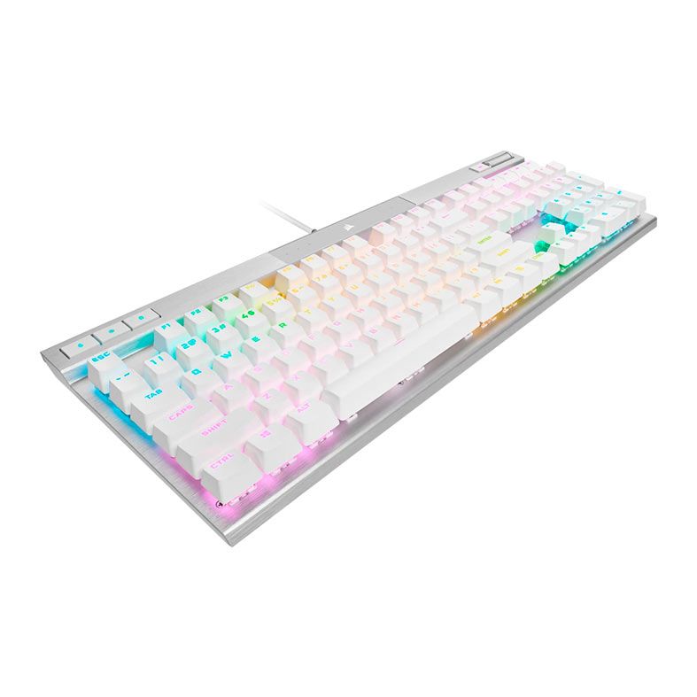 Teclado Mecanico Corsair K70 Pro, RGB, Switch Corsair OPX, USB, Branco, CH-910951A-NA