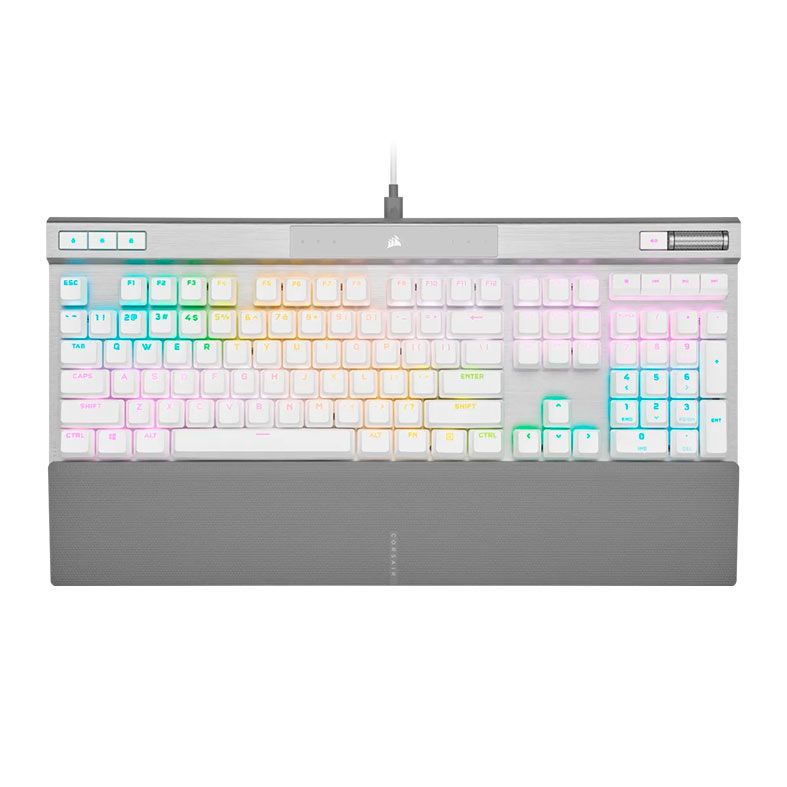 Teclado Mecanico Corsair K70 Pro, RGB, Switch Corsair OPX, USB, Branco, CH-910951A-NA