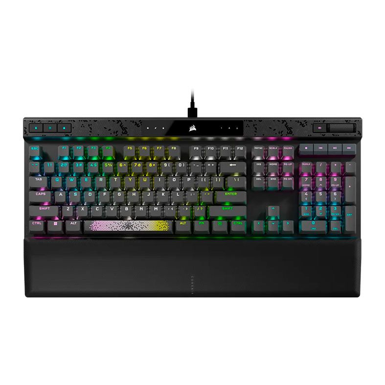 Teclado Magnetico-Mecanico Corsair K70 Max, RGB, Switch MGX Prata, Preto, CH-910961G-NA