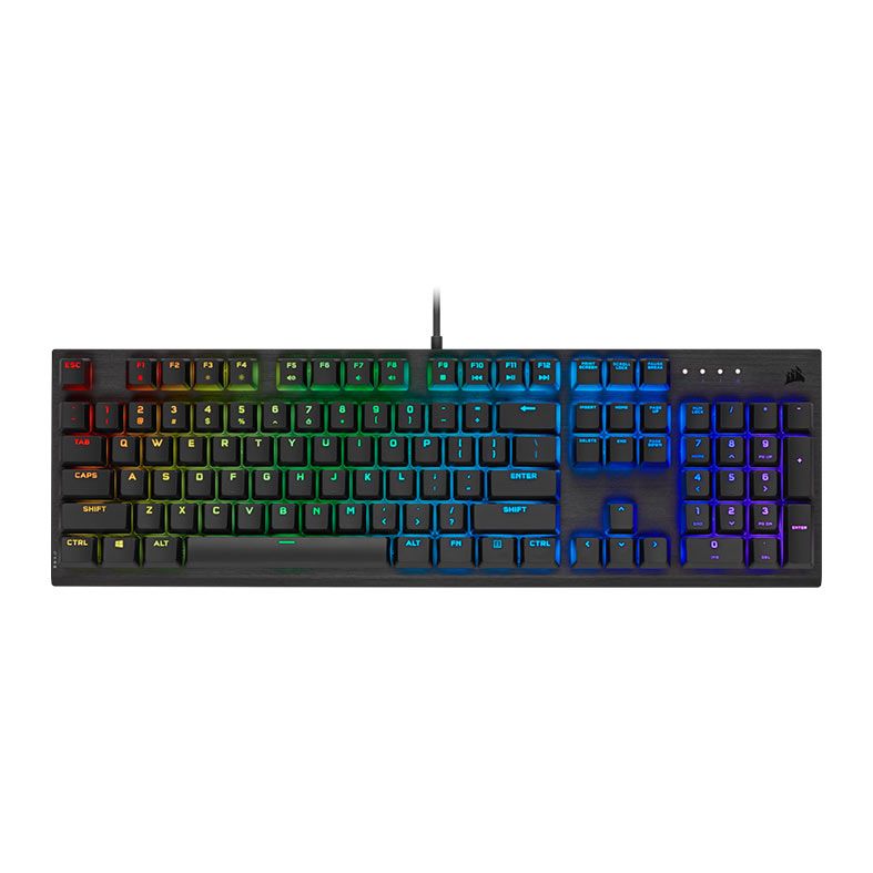 Teclado Mecanico Corsair K60 RGB Pro, US, Switch Cherry Viola, Preto, CH-910D019-NA