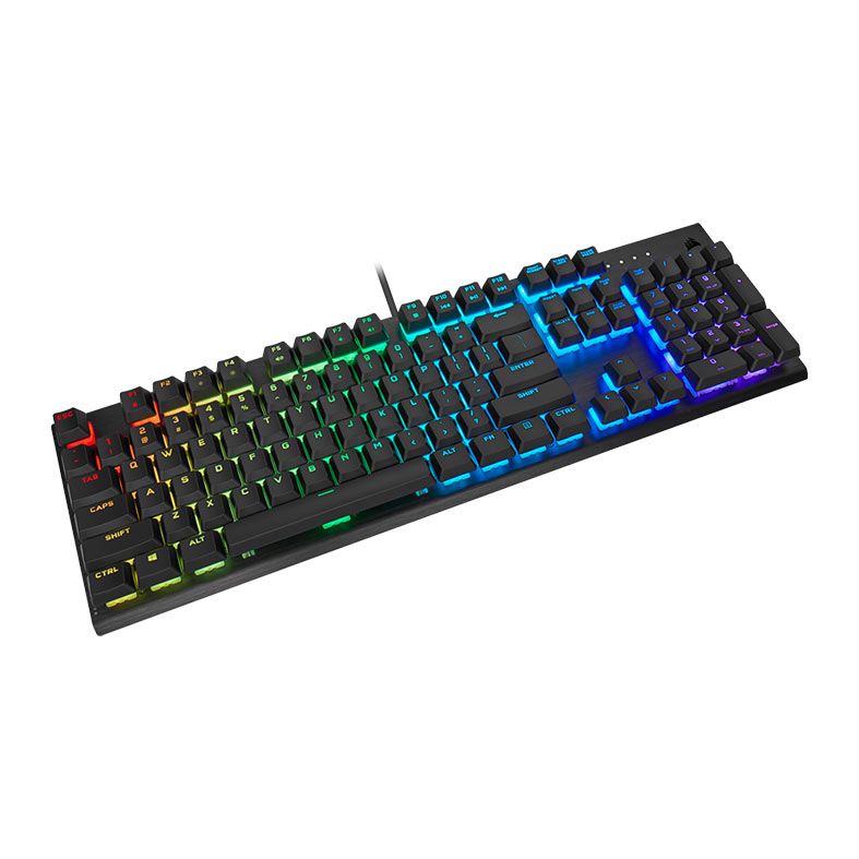 Teclado Mecanico Corsair K60 RGB Pro, US, Switch Cherry Viola, Preto, CH-910D019-NA