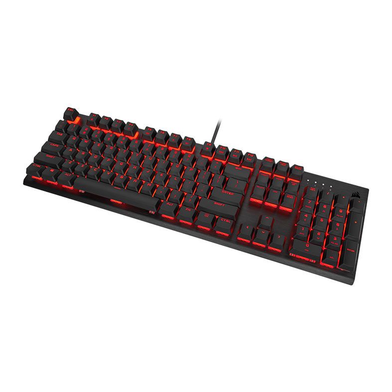 Teclado Mecanico Gamer Corsair K60 Pro, Led Vermelho, ABNT2, Switch Cherry Viola, Preto, CH-910D029-BR