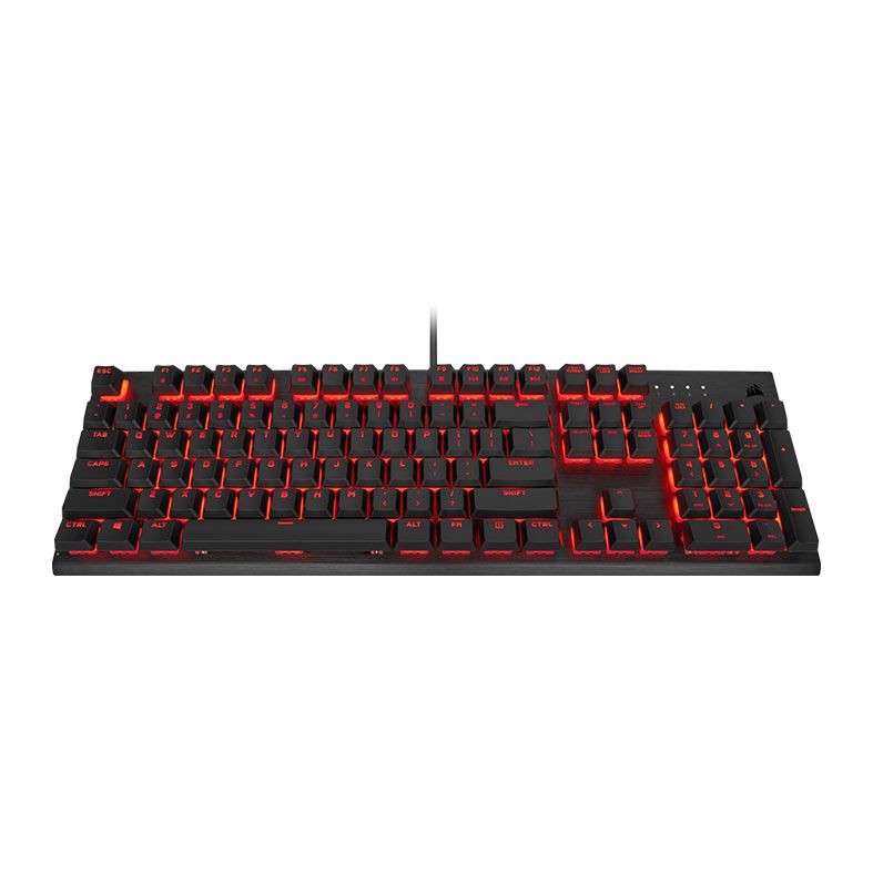 Teclado Mecanico Gamer Corsair K60 Pro, Led Vermelho, ABNT2, Switch Cherry Viola, Preto, CH-910D029-BR