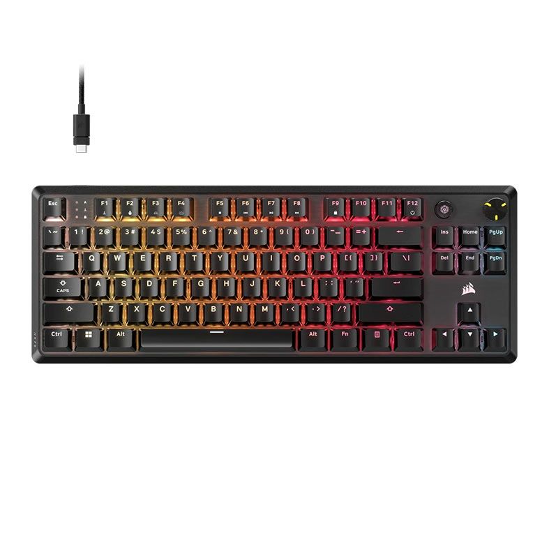 Teclado Mecanico Corsair K70 Core TLK, RGB, Switch MLX Vermelho, Preto, CH-911911E-NA
