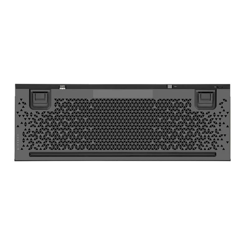 Teclado Mecanico Gamer Corsair K100 Air, RGB, Wireless, Switch Azul, Preto, CH-913A01U-NA