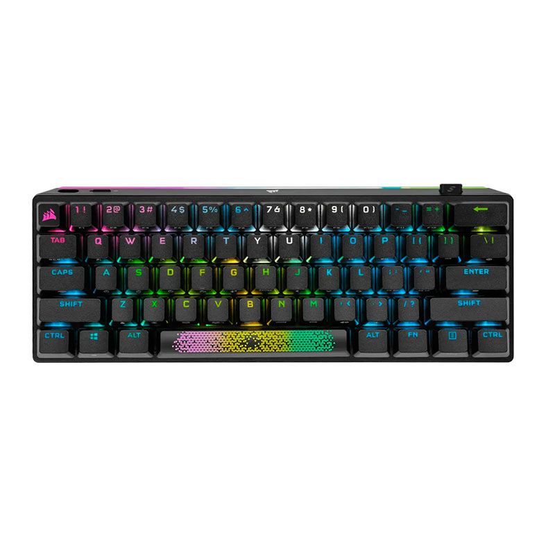 Teclado Mecanico Gamer Corsair K70 Pro Mini, RGB, Wireless, Switch Cherry MX Speed Silver, Preto, CH-9189014-NA
