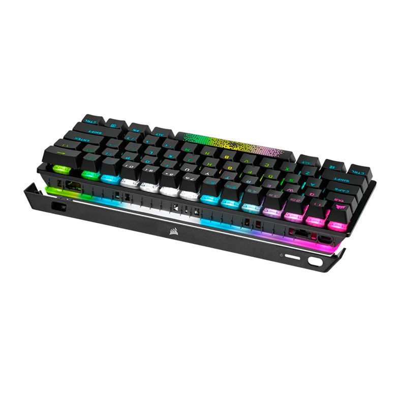 Teclado Mecanico Gamer Corsair K70 Pro Mini, RGB, Wireless, Switch Cherry MX Speed Silver, Preto, CH-9189014-NA