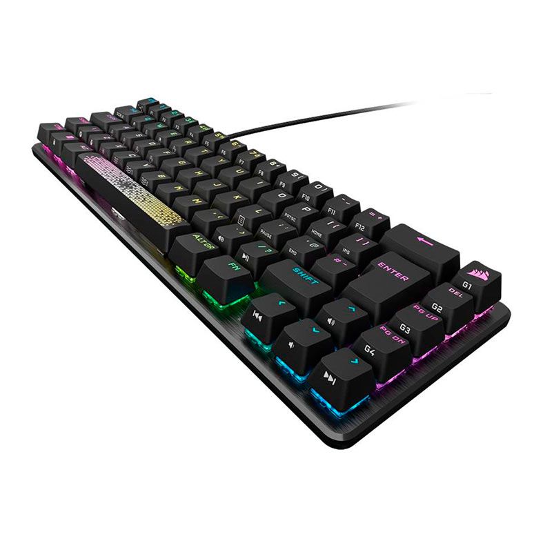 Teclado Mecanico Gamer Corsair K65 Pro Mini, RGB, Switch Vermelho, Preto, CH-91A401A-NA