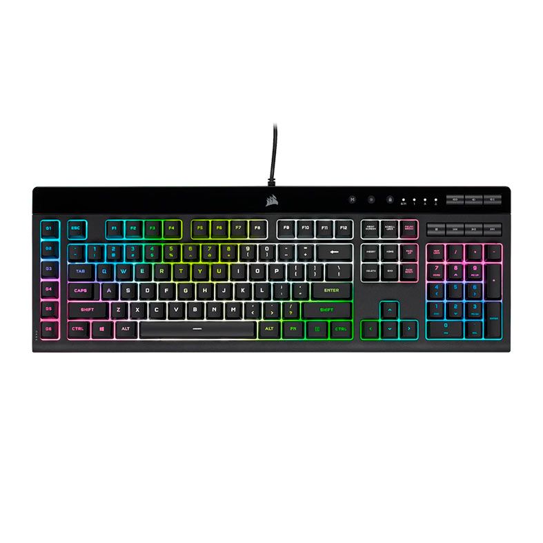 Teclado Gamer Corsair K55 Pro XT, RGB, Switch Rubber Dome, Preto, CH-9226715-NA