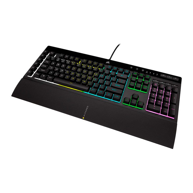 Teclado de Membrana Corsair K55 Pro, RGB, Switch Rubber Dome, Preto, CH-9226765-NA