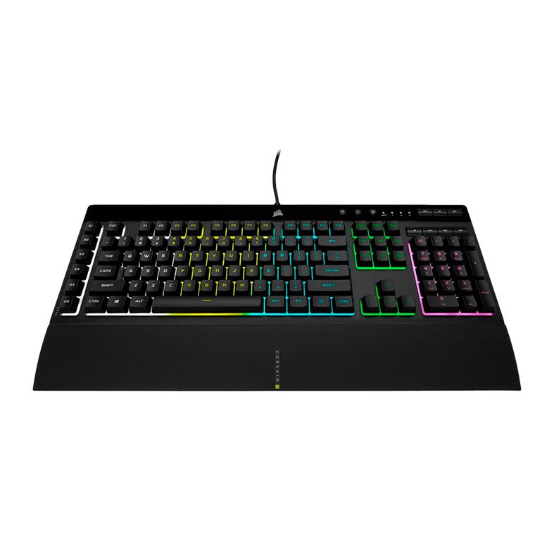 Teclado de Membrana Corsair K55 Pro, RGB, Switch Rubber Dome, Preto, CH-9226765-NA