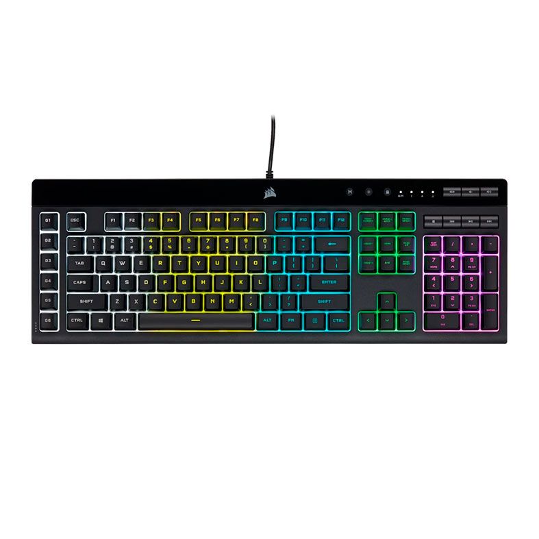 Teclado de Membrana Corsair K55 Pro, RGB, Switch Rubber Dome, Preto, CH-9226765-NA