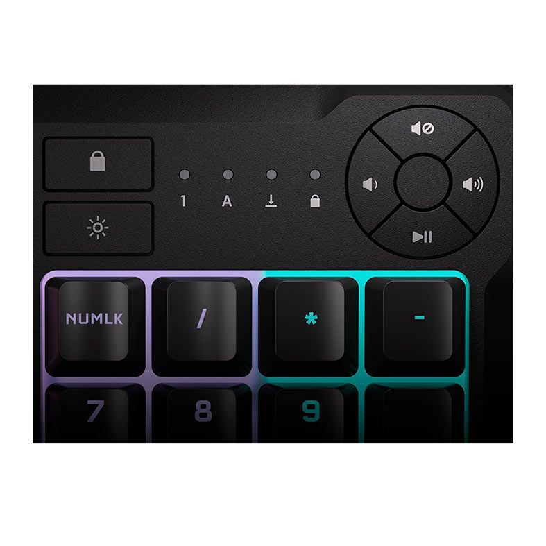 Teclado Gamer Corsair K55 Core, RGB, Preto, CH-9226C65-NA