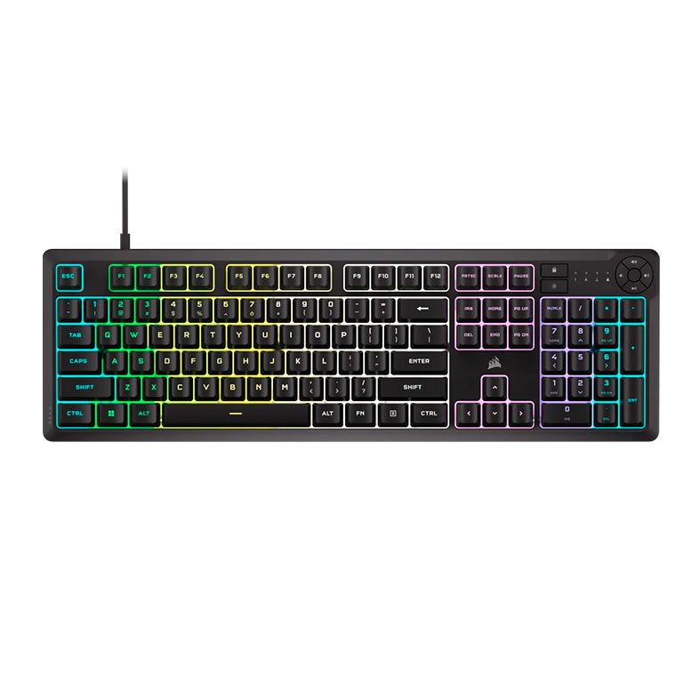 Teclado Gamer Corsair K55 Core, RGB, Preto, CH-9226C65-NA