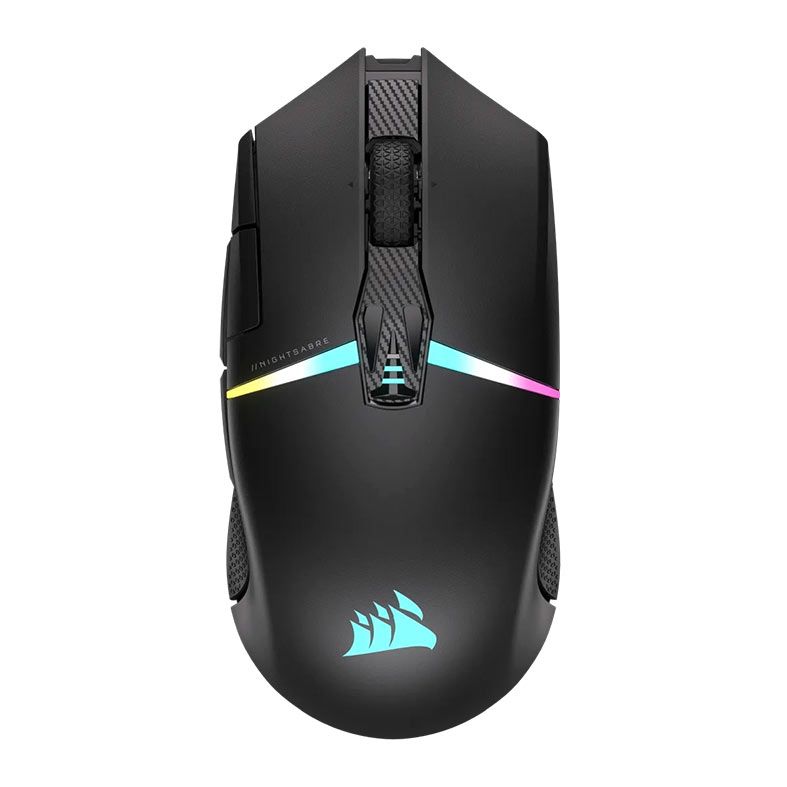 Mouse Gamer Corsair Nightsabre, RGB, Wireless, 26000DPI, 11 Botoes, Preto, CH-931B011-NA