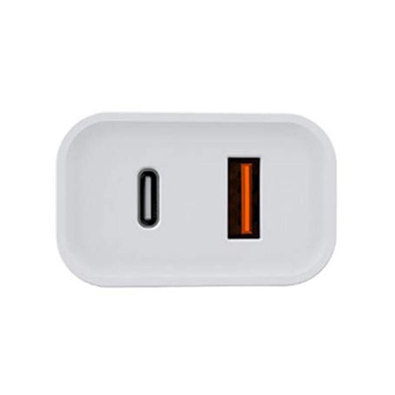 Carregador Geonav SuperPower Duo USB-A e USB-C Power Delivery 20W Quick Charge 18W Branco, CH20PDQC