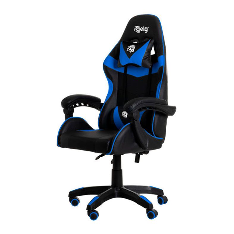 Cadeira Gamer ELG Drakon, Preto e Azul, CH31BKBL