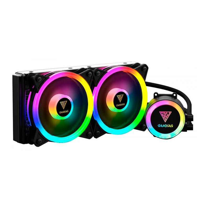 Water Cooler Gamdias Chione M2-240 Lite 2, RGB, 240mm, Preto, CHIONE M2-240 LITE 2