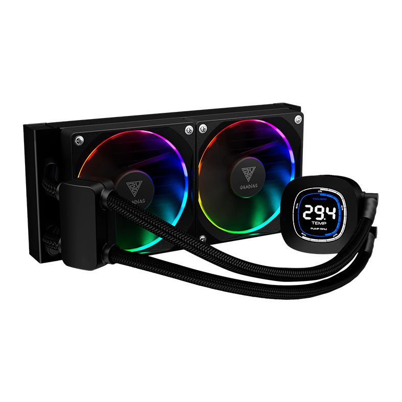 Water Cooler Gamdias Chione M4 240, RGB, 240mm, Preto, CHIONE-M4-240