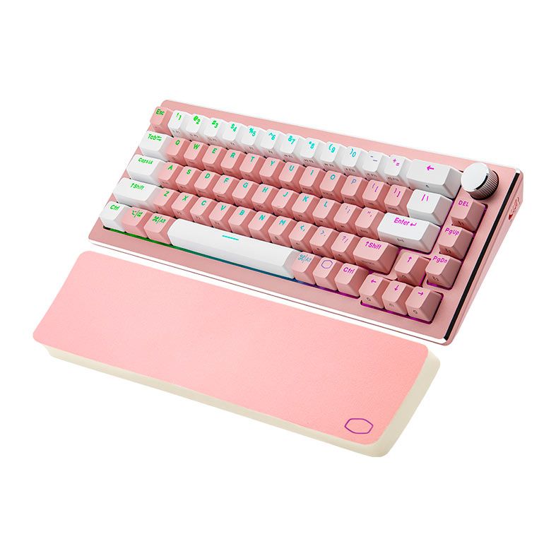Teclado Mecanico Gamer Cooler Master CK721 Sakura Edition, RGB, Switch Brown, Rosa, CK-721-SKTM2-US