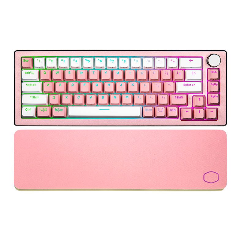 Teclado Mecanico Gamer Cooler Master CK721 Sakura Edition, RGB, Switch Brown, Rosa, CK-721-SKTM2-US