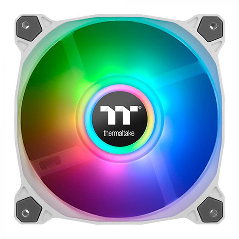 Kit Ventoinha Thermaltake Pure Duo 12, 2X120mm, ARGB, Branco, CL-F097-PL12SW-B