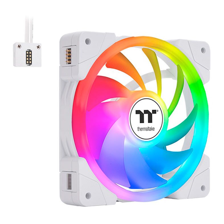 Kit Ventoinhas Thermaltake Swafan EX 12 Sync, ARGB, 3x120mm, Branco, CL-F169-PL12SW-A