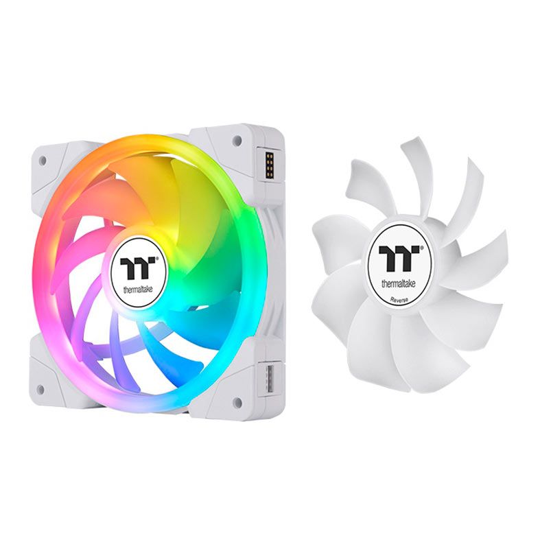 Kit Ventoinhas Thermaltake Swafan EX 12 Sync, ARGB, 3x120mm, Branco, CL-F169-PL12SW-A