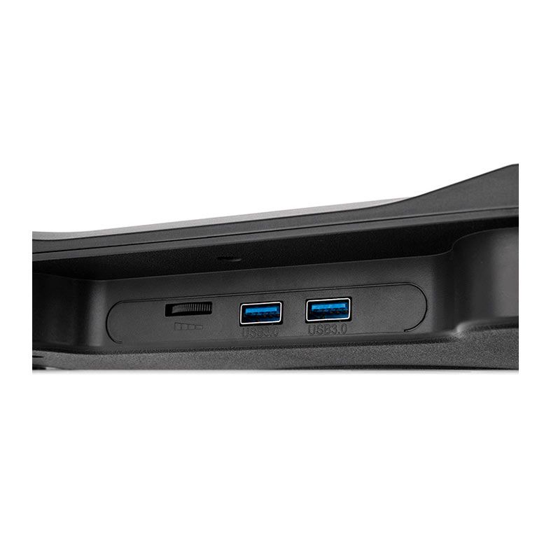 Base Para Notebook Thermaltake Massive 12 Max, Com 5 Fans, Preto, CL-N018-PL12BU-A