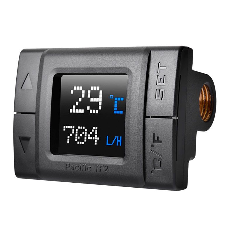 Indicador de Temperatura e Fluxo Thermaltake Pacific TF2, Preto, CL-W275-CU00SW-A