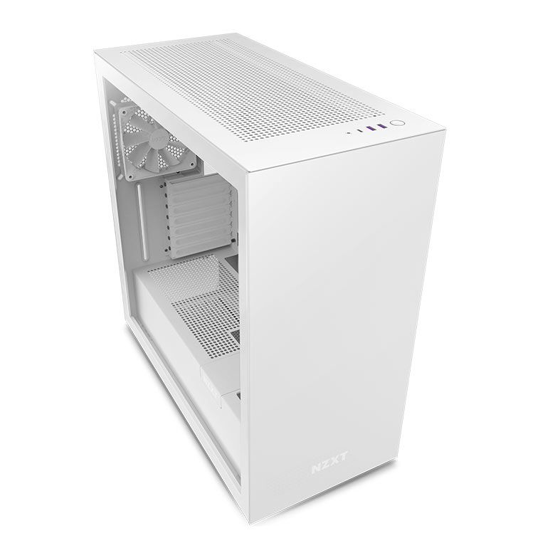 Gabinete Gamer NZXT H7, Mid-Tower, Lateral de Vidro, Com 2 Ventoinhas, Branco, CM-H71BW-01
