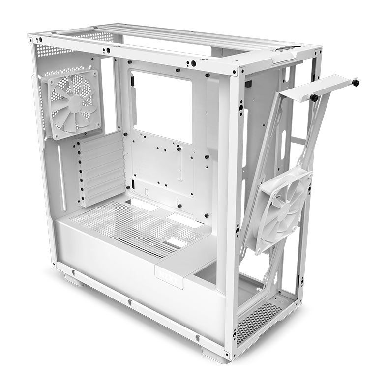 Gabinete Gamer NZXT H7, Mid-Tower, Lateral de Vidro, Com 2 Ventoinhas, Branco, CM-H71BW-01