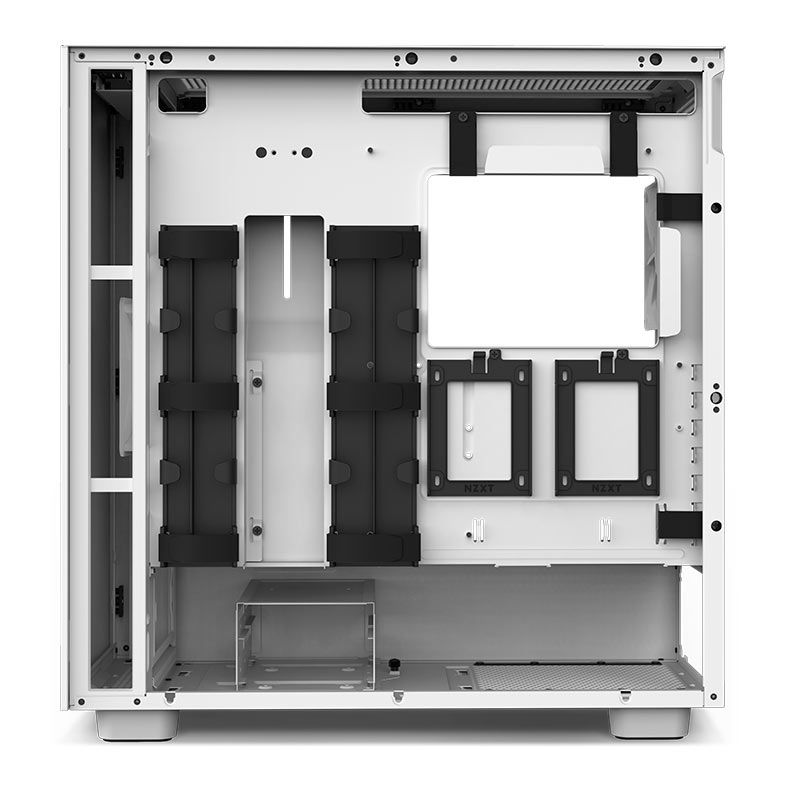 Gabinete Gamer NZXT H7, Mid-Tower, Lateral de Vidro, Com 2 Ventoinhas, Branco, CM-H71BW-01
