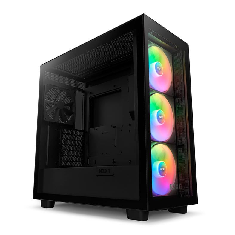 Gabinete Gamer NZXT H7 Elite, Mid-Tower, Lateral de Vidro, Com 4 Fans, Preto, CM-H71EB-02