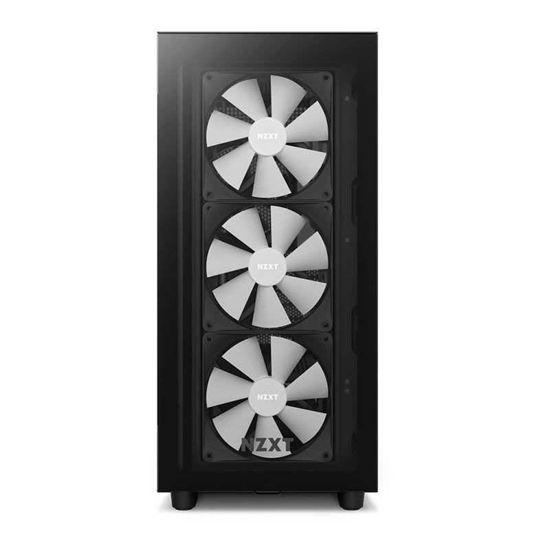 Gabinete Gamer NZXT H7 Elite, Mid-Tower, Lateral de Vidro, Com 4 Fans, Preto, CM-H71EB-02