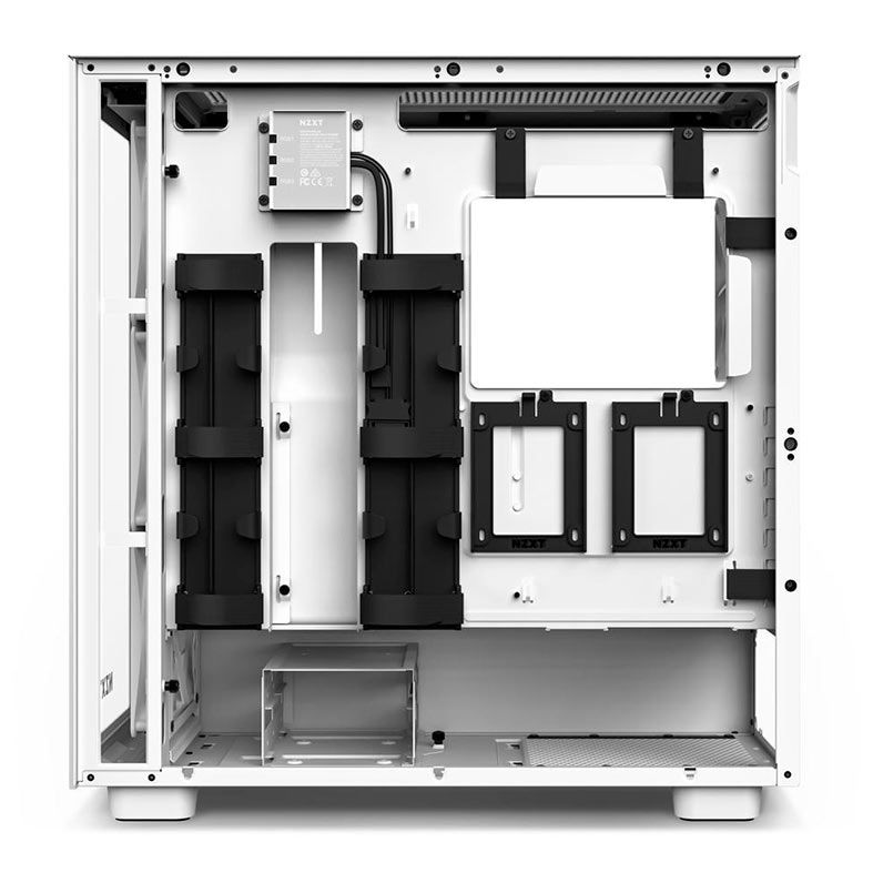 Gabinete Gamer NZXT H7 Elite, Mid-Tower, Lateral de Vidro, Com 4 Fans, Branco, CM-H71EW-02