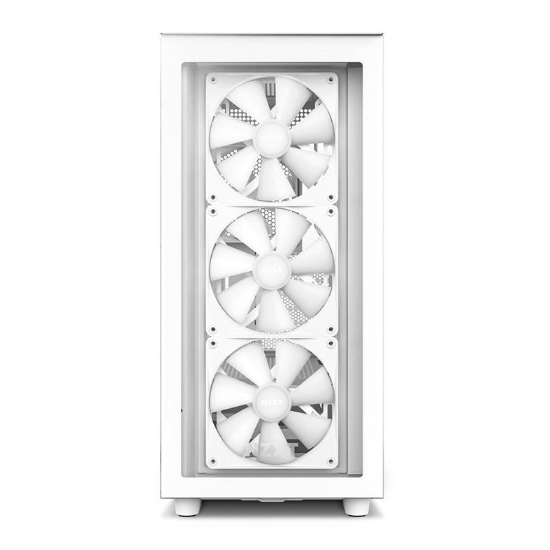 Gabinete Gamer NZXT H7 Elite, Mid-Tower, Lateral de Vidro, Com 4 Fans, Branco, CM-H71EW-02