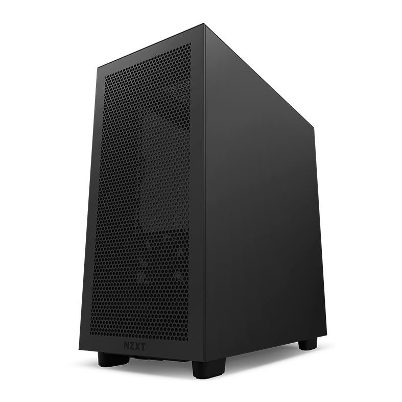 Gabinete Gamer NZXT H7 Flow, Mid-Tower, Lateral de Vidro, Com 2 Ventoinhas, Preto, CM-H71FB-01