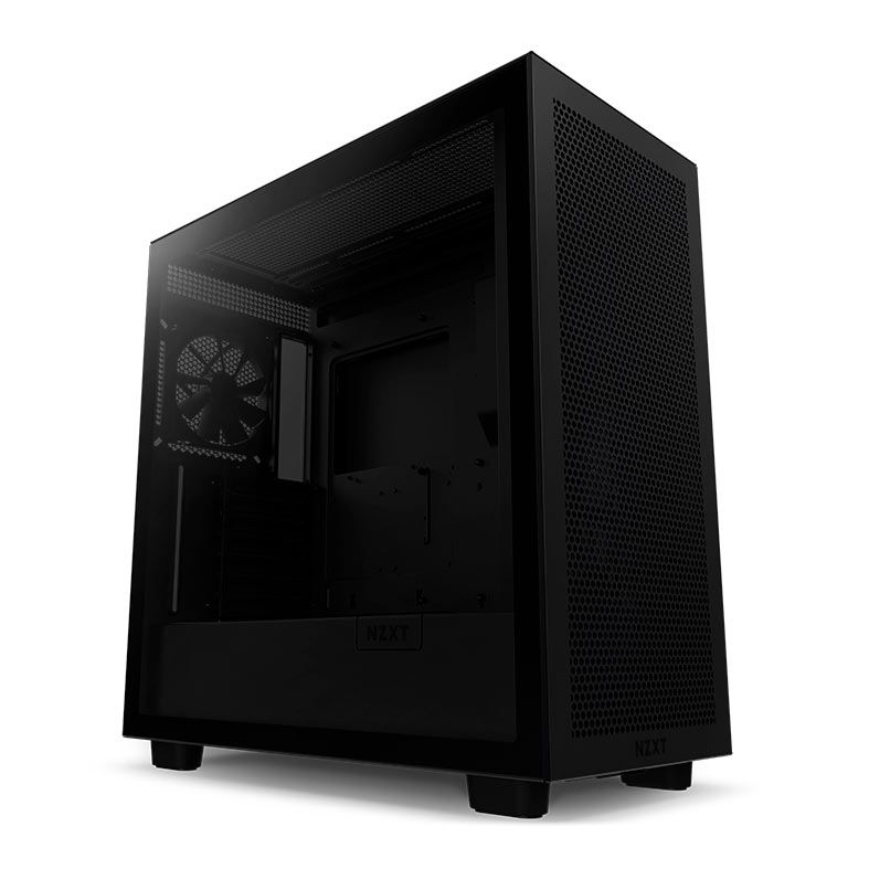 Gabinete Gamer NZXT H7 Flow, Mid-Tower, Lateral de Vidro, Com 2 Ventoinhas, Preto, CM-H71FB-01