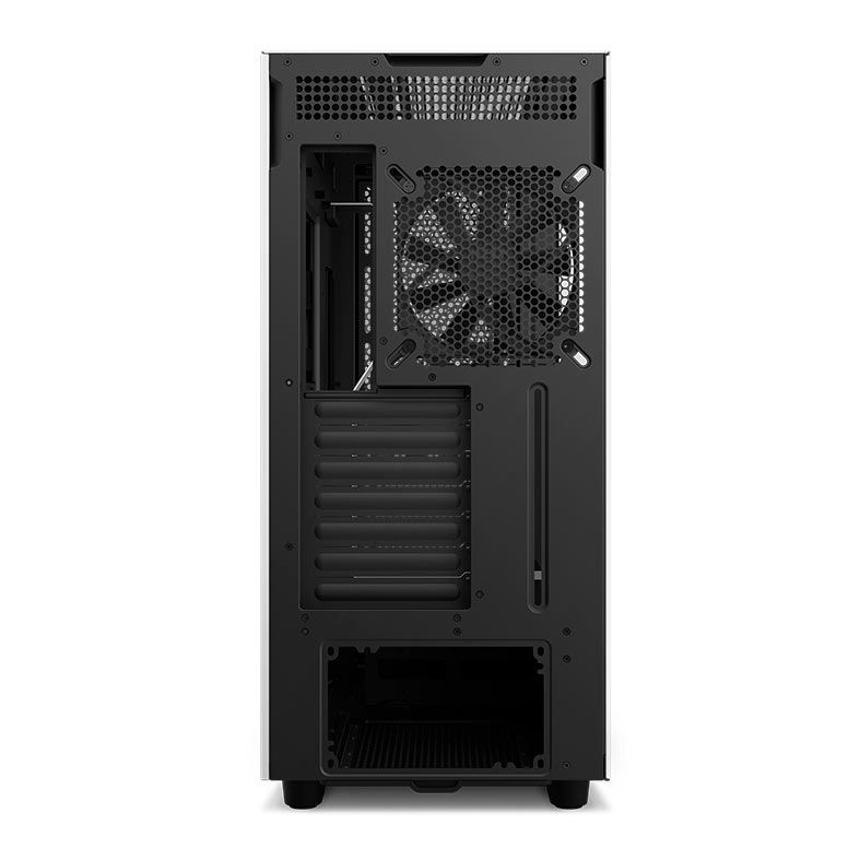 Gabinete Gamer NZXT H7 Flow, Mid-Tower, Lateral de Vidro, Com 2 Ventoinhas, Branco e Preto, CM-H71FG-01