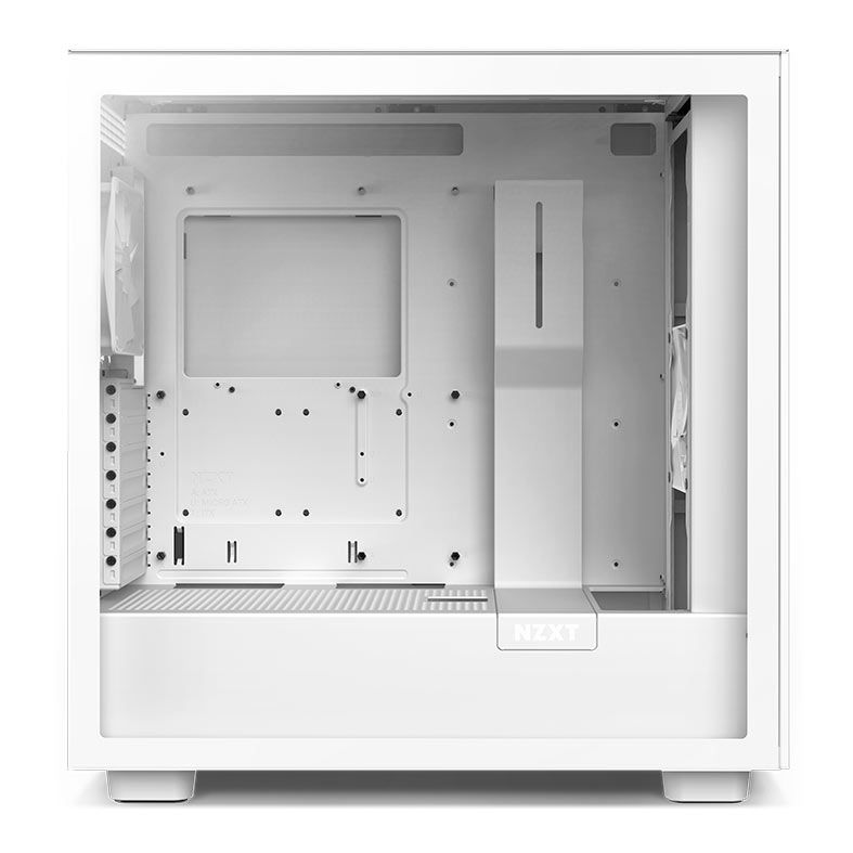 Gabinete Gamer NZXT H7 Flow, Mid-Tower, Lateral de Vidro, Com 2 Ventoinhas, Branco, CM-H71FW-01
