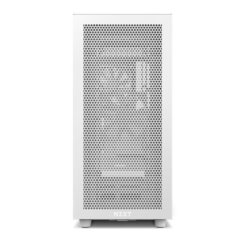 Gabinete Gamer NZXT H7 Flow, Mid-Tower, Lateral de Vidro, Com 2 Ventoinhas, Branco, CM-H71FW-01