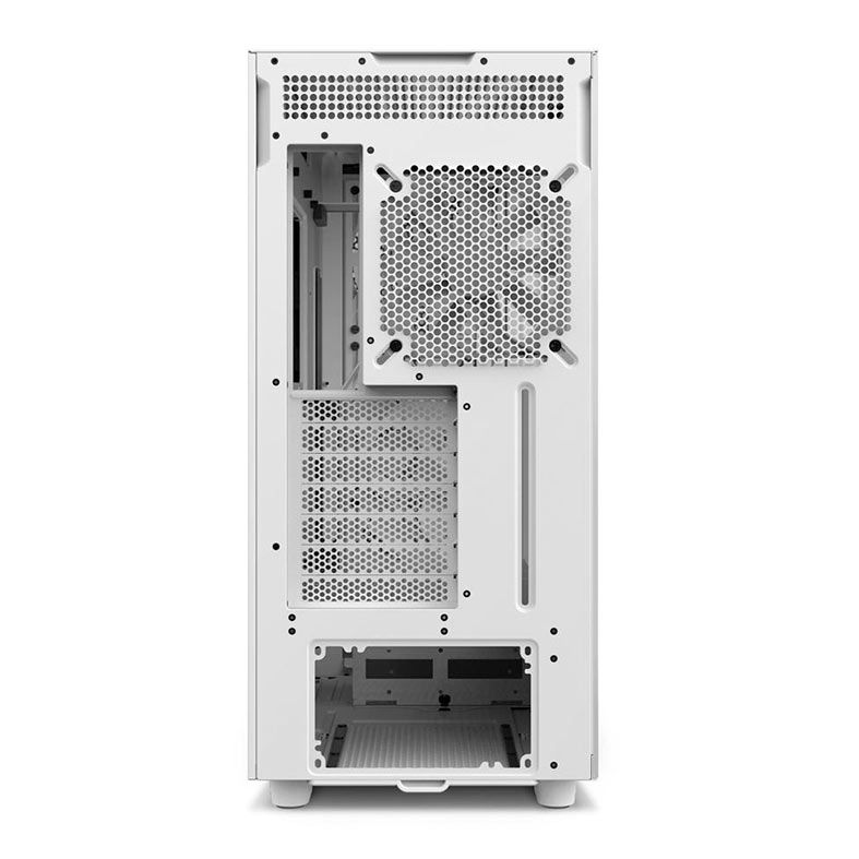 Gabinete Gamer NZXT H7 Flow RGB, Mid-Tower, Lateral de Vidro, Com 4 Fans, Branco, CM-H71FW-R1