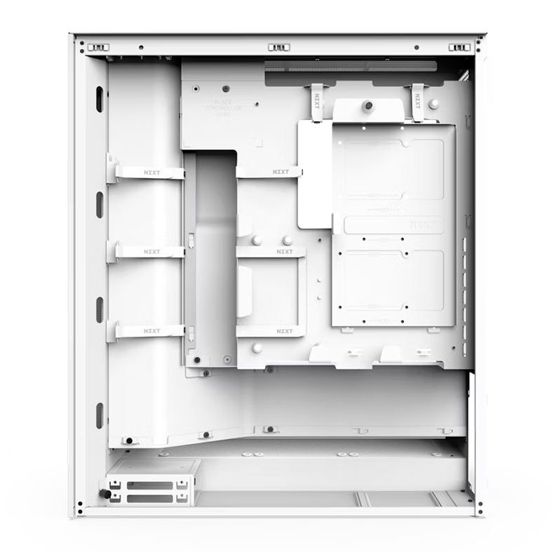 Gabinete Gamer NZXT H7 Flow, Mid-Tower, Lateral de Vidro, Com 3 Fans, Branco, CM-H72FW-01
