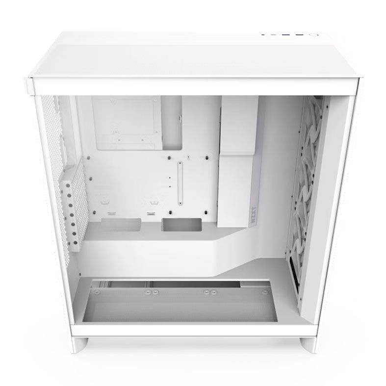 Gabinete Gamer NZXT H7 Flow, Mid-Tower, Lateral de Vidro, Com 3 Fans, Branco, CM-H72FW-01